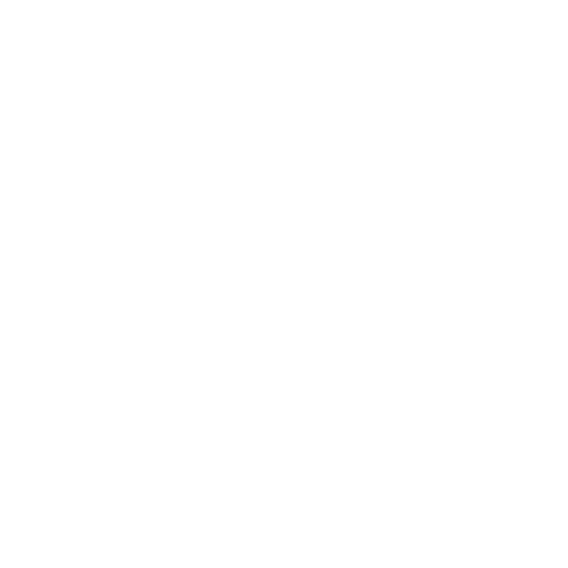A line drawing of a smiling cat with its paws up next to its cheeks.
